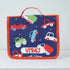 Personalised Organizers Bag and Steel Bottle With Straw Combo for Kids